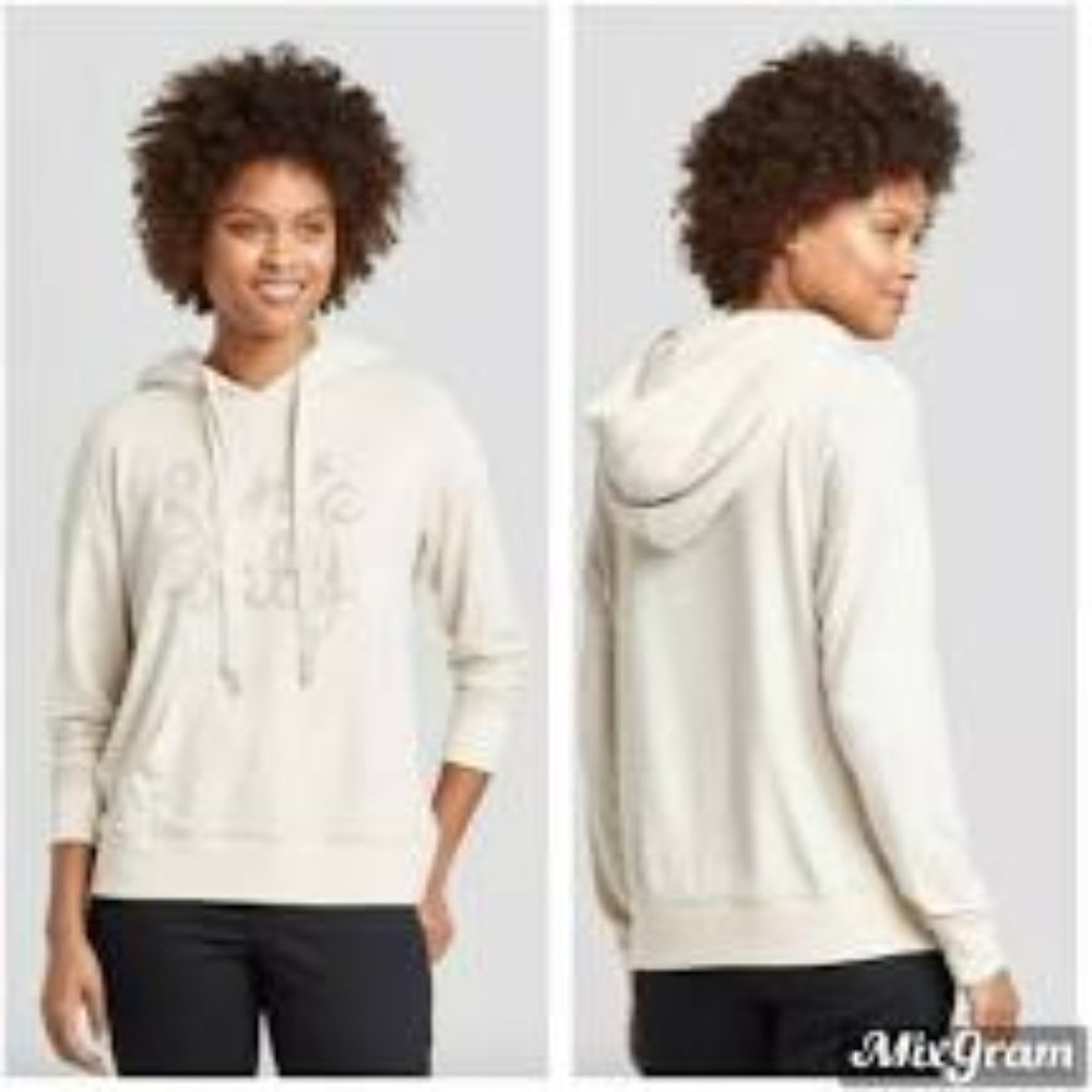Knox Rose Women's Santa Baby Sherpa Hoodie Medium